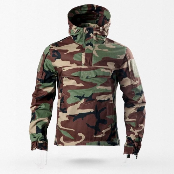 Anorak rompevientos camuflaje Woodland M81 - Imagen 2
