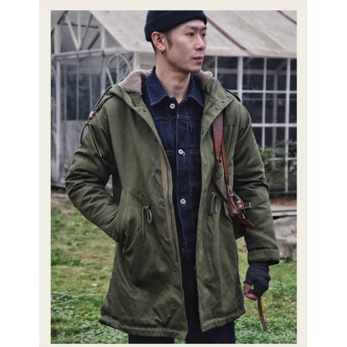 Gabardina M-51 verde militar - Imagen 3