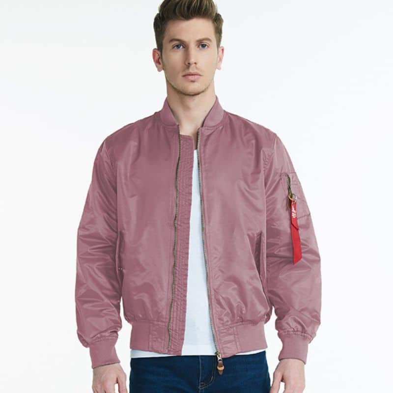 Chaqueta bomber militar MA-1 rosa - Imagen 2