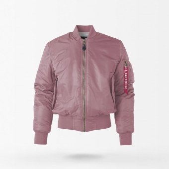 Chaqueta bomber militar MA-1 rosa