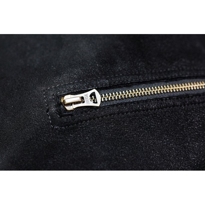 Chaqueta bomber B-7 de borrego para hombre - Imagen 9