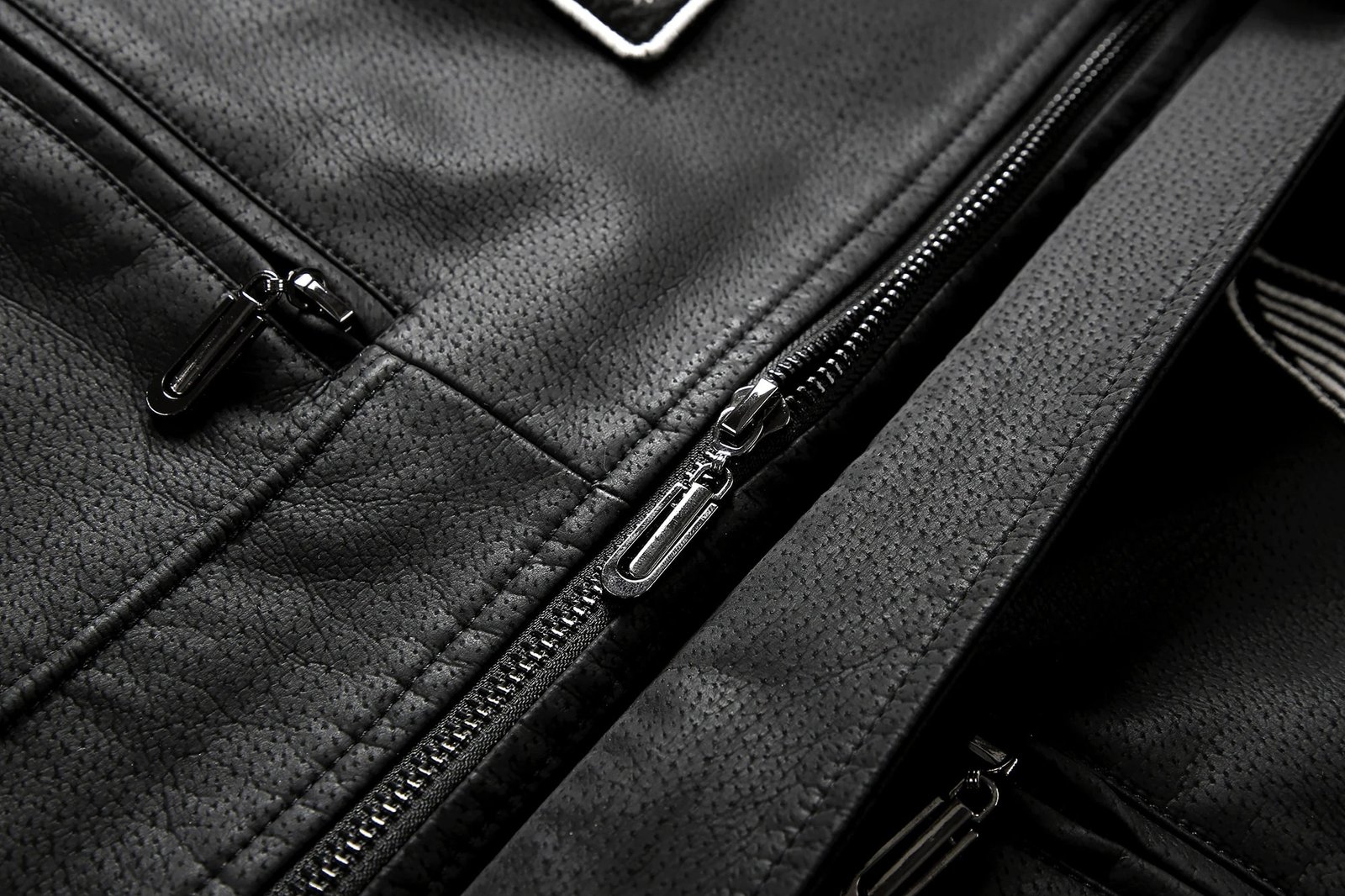 Chaqueta bomber de cuero vintage para hombre - Imagen 7