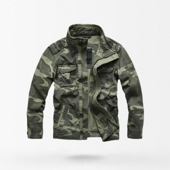 Chaqueta militar M-65 camuflaje verde