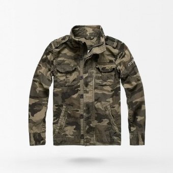 Chaqueta militar M65 camuflaje caqui