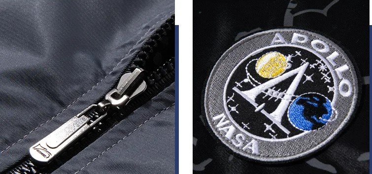 Chaqueta NASA reversible para hombre - Imagen 7