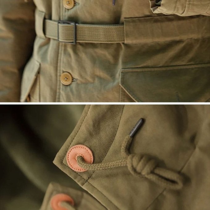 Abrigo militar M-47 US Army verde oliva - Imagen 5