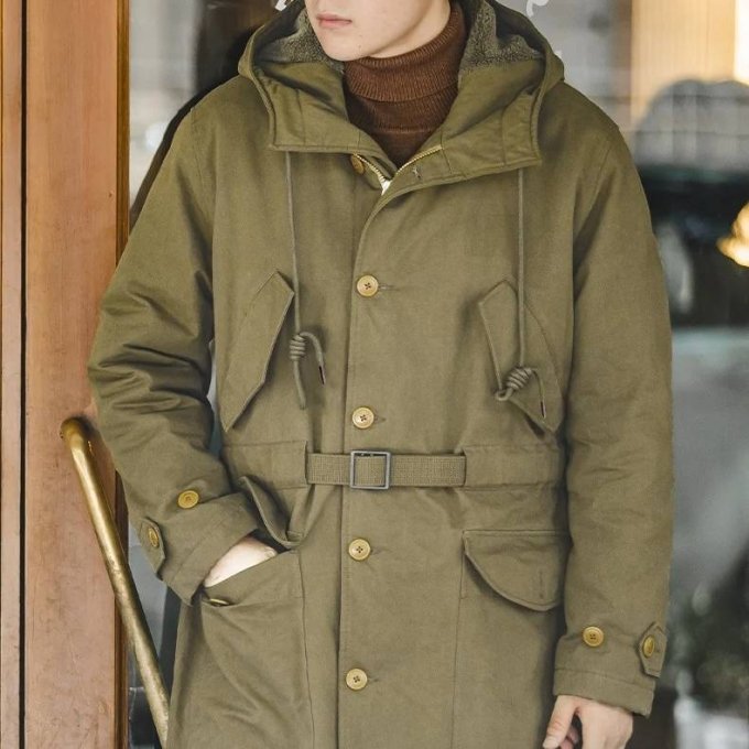 Abrigo militar M-47 US Army verde oliva - Imagen 2