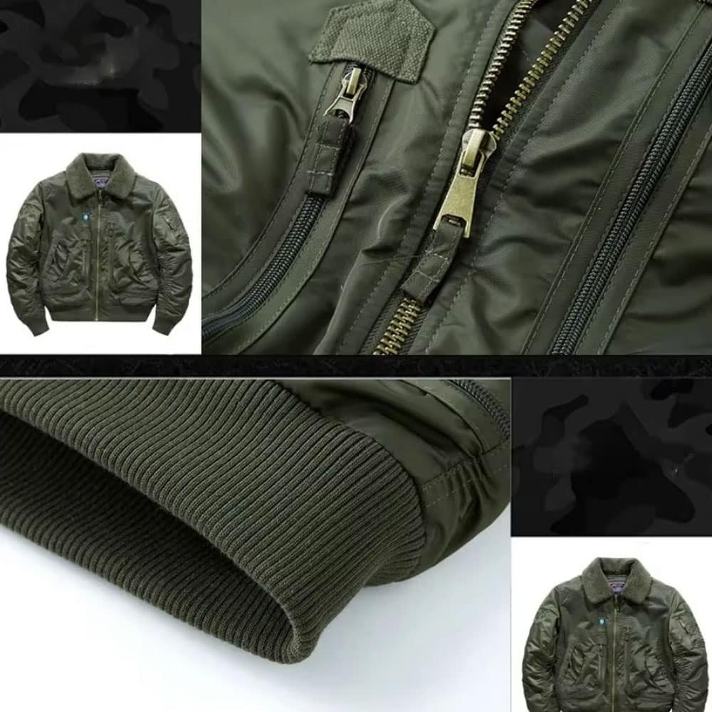 Chaqueta de vuelo militar táctica USA para hombre - Imagen 3