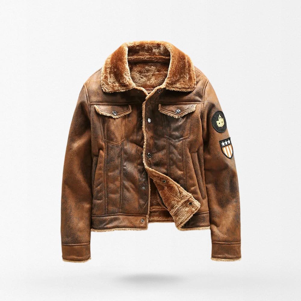 Chaqueta táctica US de cuero sintético