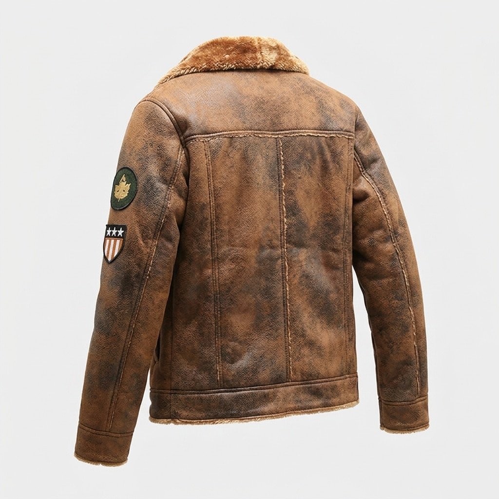 us tactical faux leather jacket