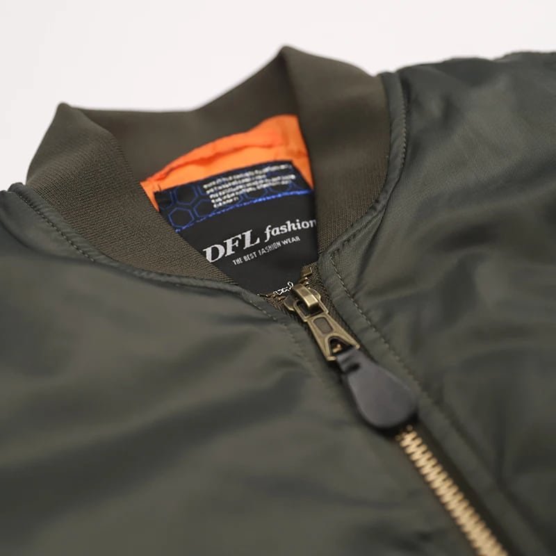 Chaqueta bomber militar de vuelo USAFA WWII para hombre - Imagen 5