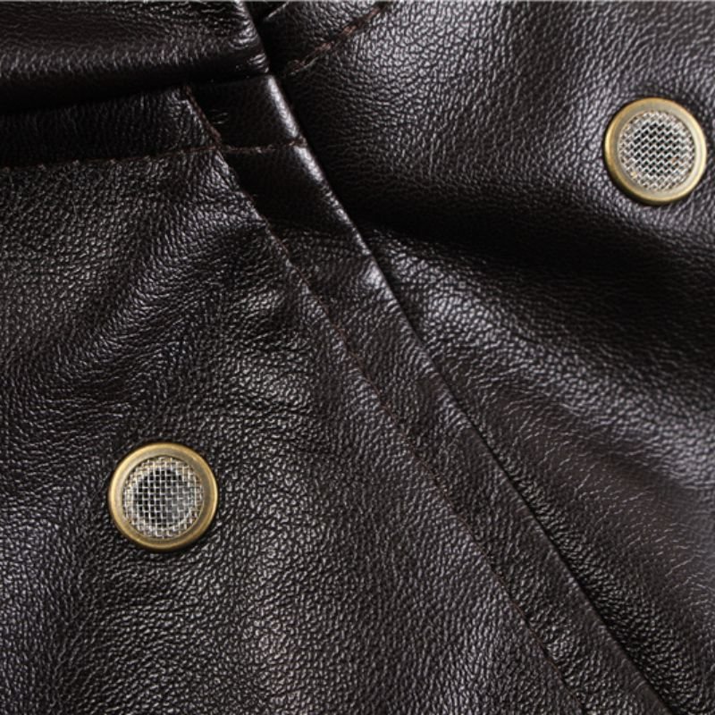 Chaqueta aviador A2 de cuero vintage - Imagen 2