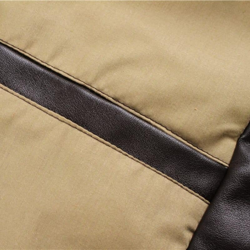 Chaqueta aviador A2 de cuero vintage - Imagen 6