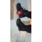 Botas de senderismo impermeables de ante gris photo review