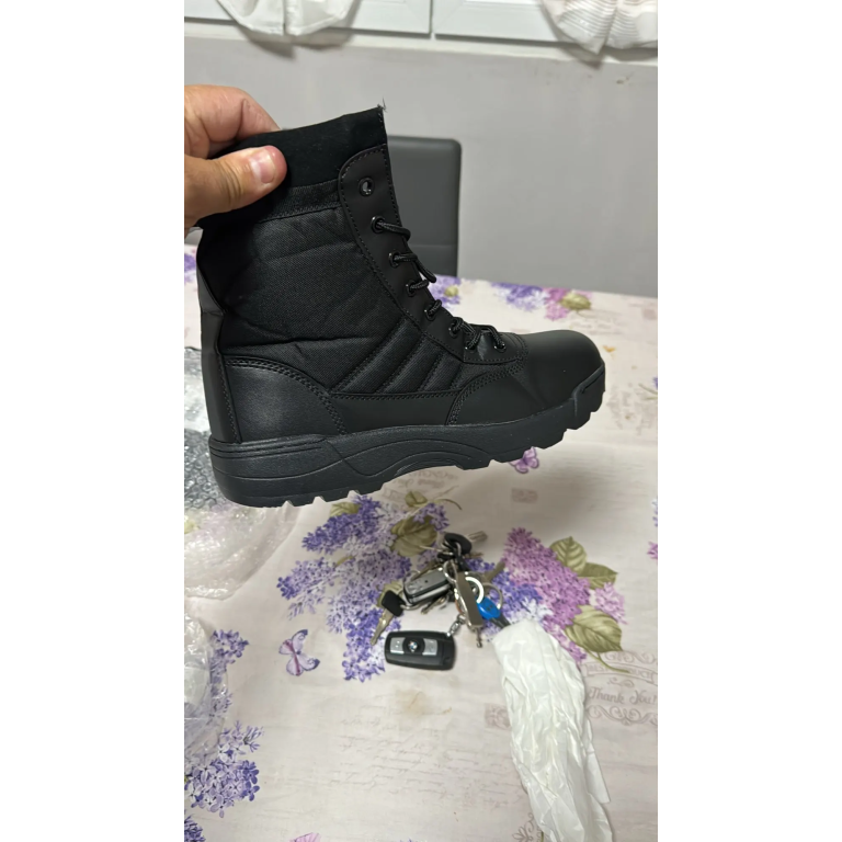 Botas tácticas ligeras con cremallera photo review