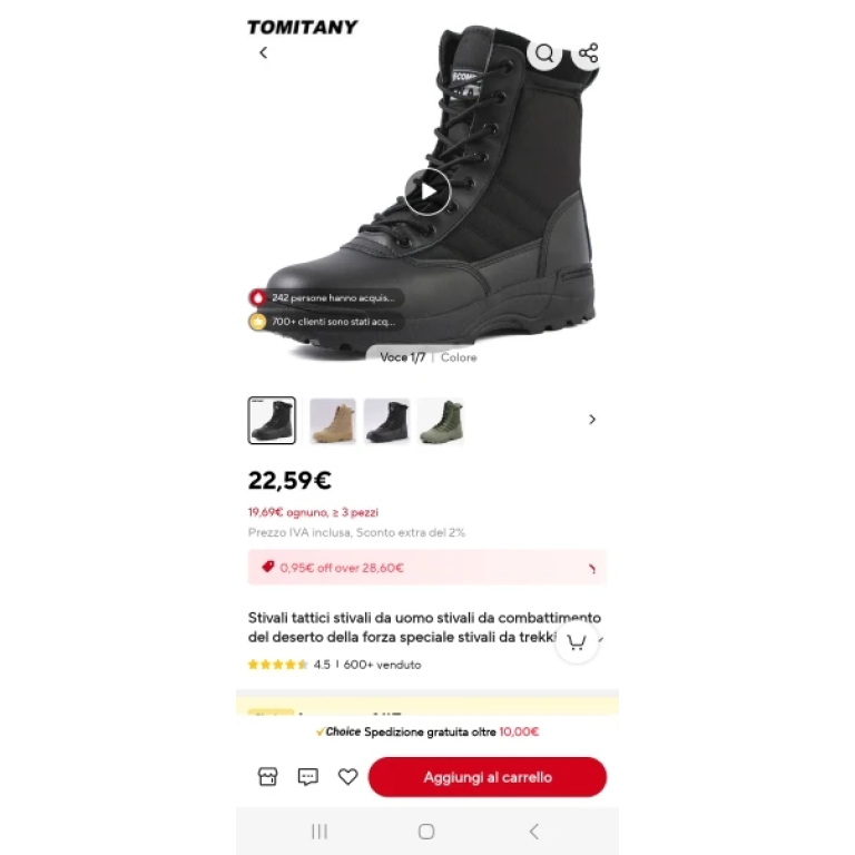 Botas tácticas ligeras con cremallera color beige desierto photo review