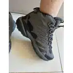 Botas de senderismo impermeables de ante gris photo review