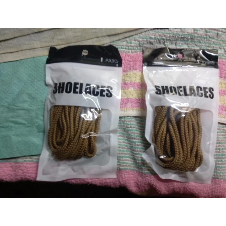 Cordones color caqui desértico para botas de combate photo review