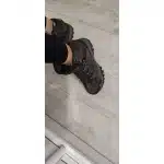 Botas de senderismo impermeables de ante gris photo review