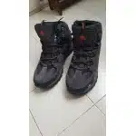 Botas de senderismo impermeables de ante gris photo review