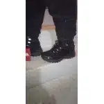 Botas de senderismo impermeables de ante gris photo review