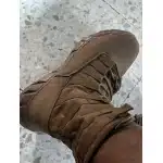 Botas de entrenamiento tácticas ligeras de ante sintético color coyote photo review