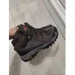 Botas de senderismo impermeables de ante gris photo review