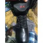 Botas tácticas negras con cremallera lateral y puntera de seguridad photo review