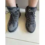 Botas de senderismo impermeables de ante gris photo review