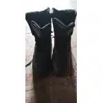 Botas tácticas negras con cremallera lateral y puntera de seguridad photo review