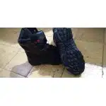 Botas tácticas negras con cremallera lateral y puntera de seguridad photo review