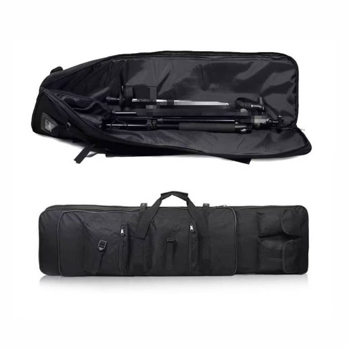 Bolsa de hombro táctica para rifle negra - Imagen 5