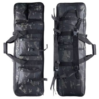 Black multicam rifle bag