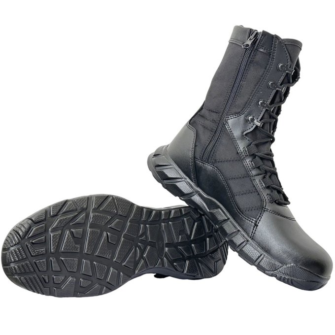 Botas tácticas negras con cremallera - Imagen 6