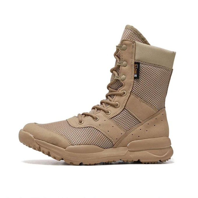 Botas tácticas transpirables color arena desierto - Imagen 6