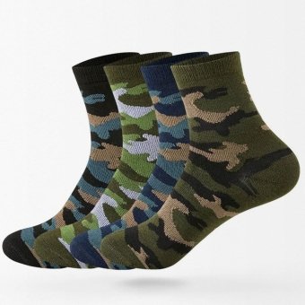 Pack de 5 calcetines tobilleros de camuflaje