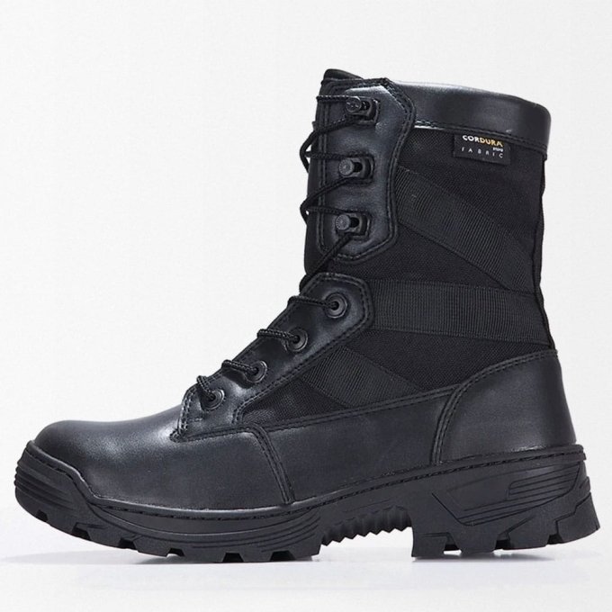 Botas tácticas de combate para senderismo negras