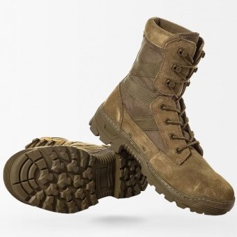 Botas tácticas de senderismo color coyote