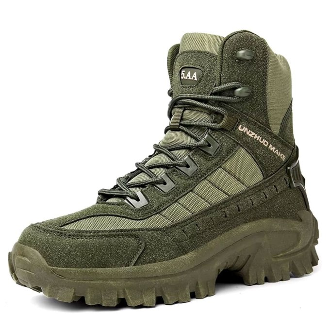 Botas tácticas de combate desierto verde oliva