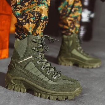 Desert Combat Boots Olive Green