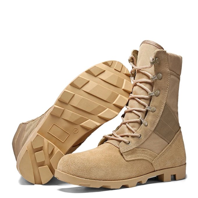 Botas de combate desierto color arena - Imagen 4