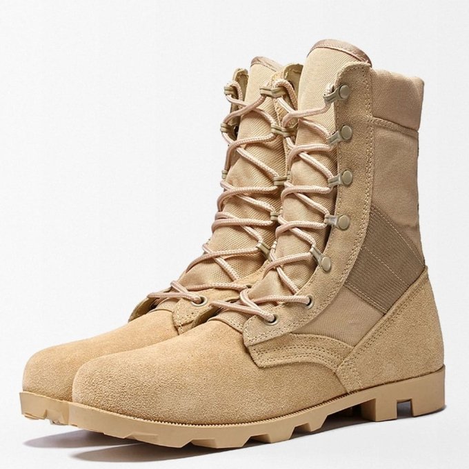 Botas de combate desierto color arena