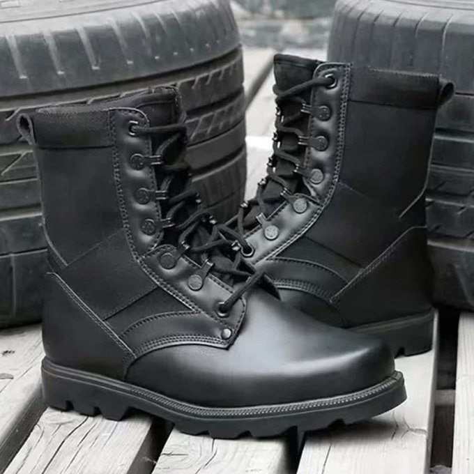 Botas tácticas de piel sintética - Imagen 5