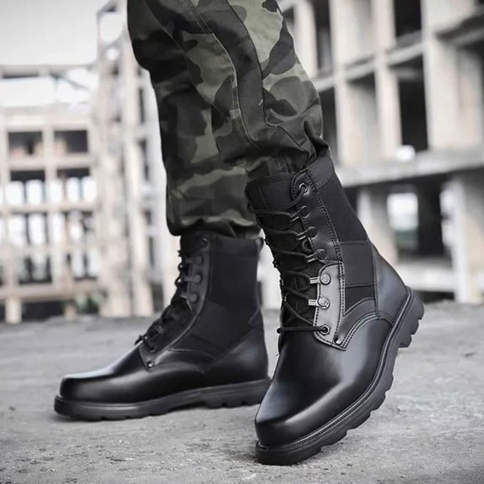 Botas tácticas de piel sintética - Imagen 3
