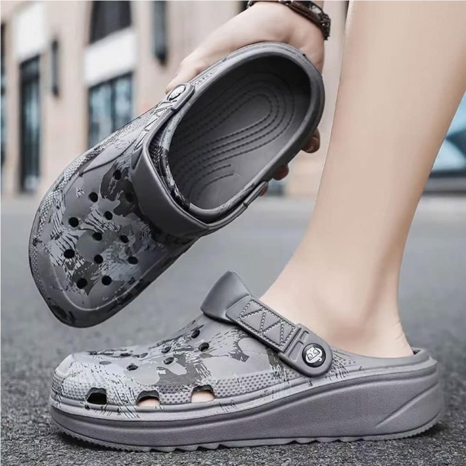 Crocs tácticos camuflaje gris - Imagen 3
