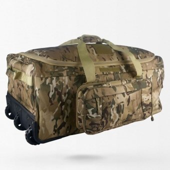 Bolsa táctica militar grande con ruedas 124 L