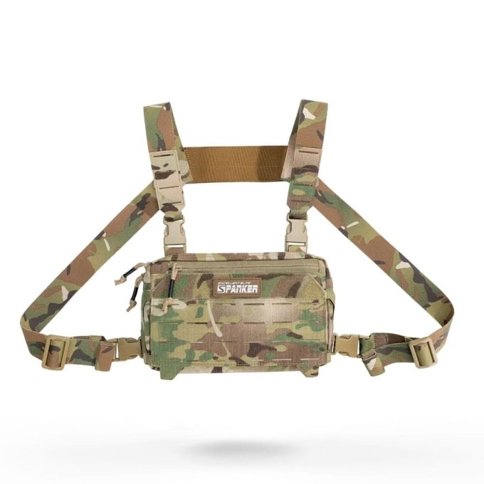 Bolsa táctica de pecho MOLLE con corte láser - Imagen 12