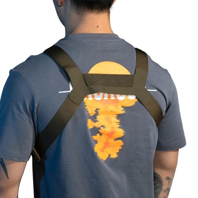 Bolsa táctica de pecho MOLLE con corte láser - Imagen 3