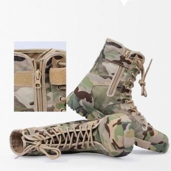 Lightweight running tactical boots Camouflage Multicam