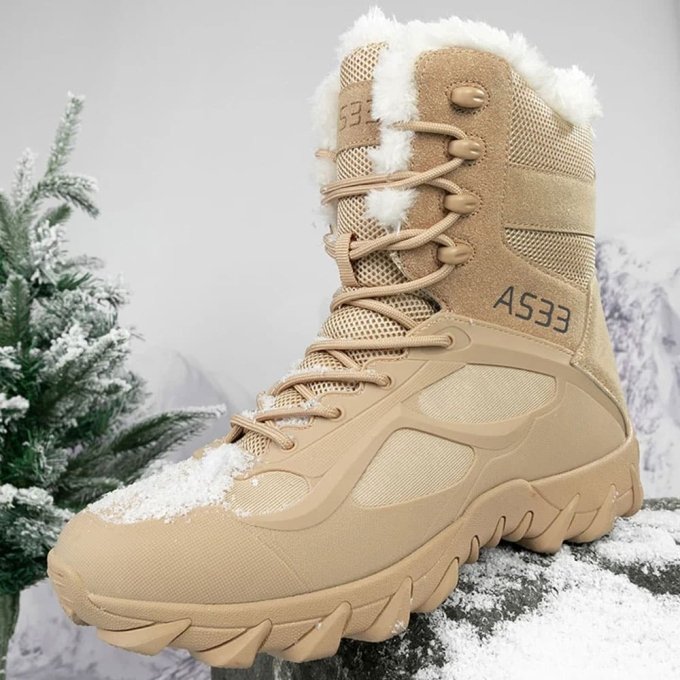 Botas de combate ligeras para clima frío color desierto - Imagen 6